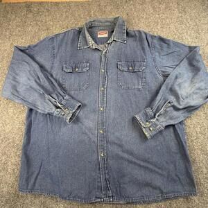 Wrangler Premium Quality Men's Denim Shirt Jacket XL #1213